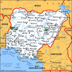 Cartina della Nigeria