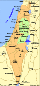 cartina della Palestina