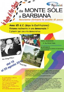 18-25 agosto 2013: Route Monte Sole- Barbiana