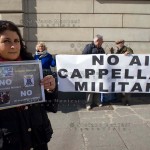 Manifestazione  delle comunità cristiane di base contro l'istituto dei cappellani militari