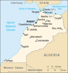 cartina del Marocco