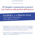 saluto per l’assemblea della rete “Il Vangelo che abbiamo ricevuto”, Napoli 1-2 marzo 2014