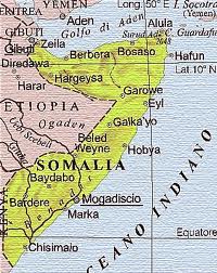 cartina della Somalia