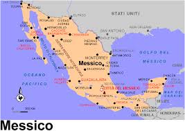 cartina del Messico