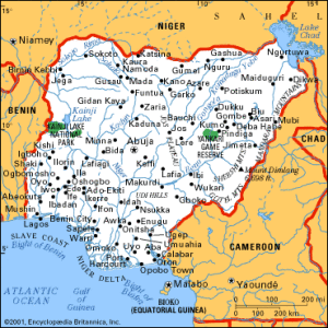 cartina della Nigeria