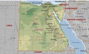 cartina dell'Egitto