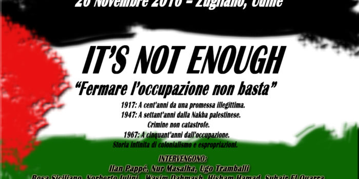 26 Novembre, Udine – Giornata ONU per la Palestina