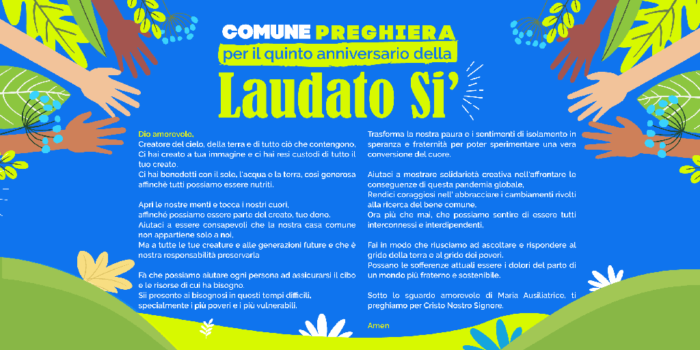 24 maggio, preghiera (anniversario) Laudato si
