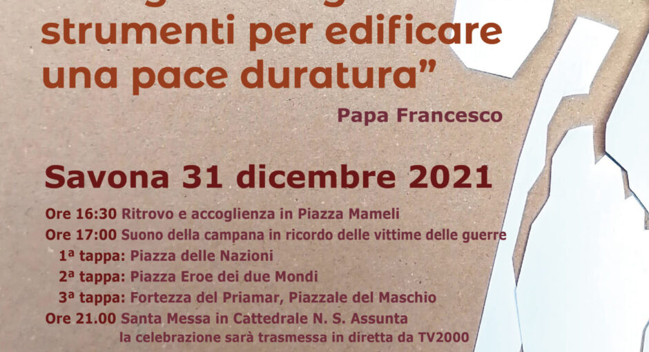 54° Marcia per la Pace, Savona 31 dicembre 2021 – Programma