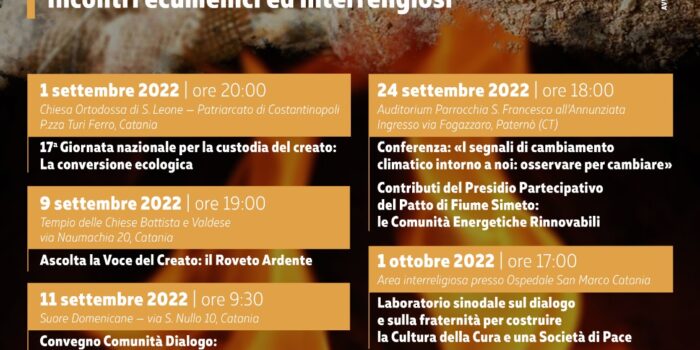 Tempo del Creato 2022 a Catania – I segnali del cambiamento climatico
