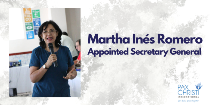 Martha Inés Romero nominata nuova segretaria generale di Pax Christi