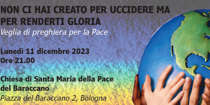 11 dicembre 2023, Punto Pace di Bologna – Veglia per la pace