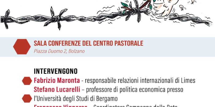2 marzo, Punto Pace di Bolzano – Convegno Economia e Guerra