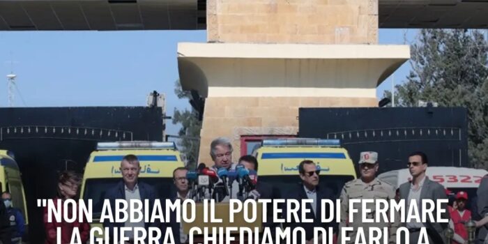 “Oltraggio morale” gli aiuti bloccati al confine