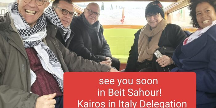Kairos Palestina in Italia, un tour ricco di incontri, amicizia e sostegno