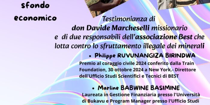 Punto pace di Bologna: Uno stato ricco da morire – Congo terra senza pace