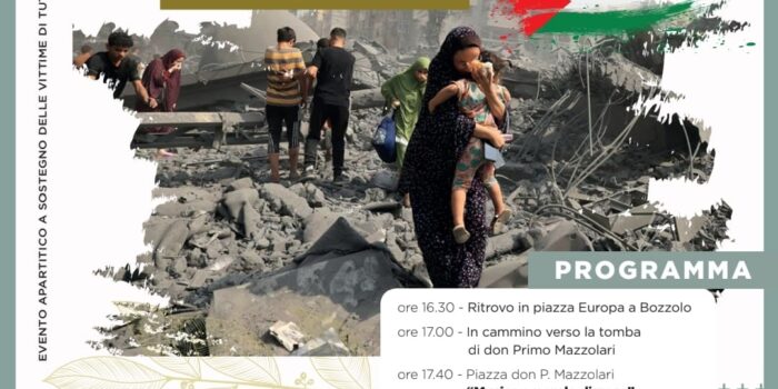 BOZZOLO Sabato 30 agosto 2025 – Gaza, nostra ostinazione