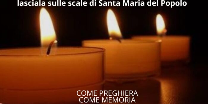 “Accendi una luce per Gaza”, flash mob il 14 settembre a Piazza del Popolo