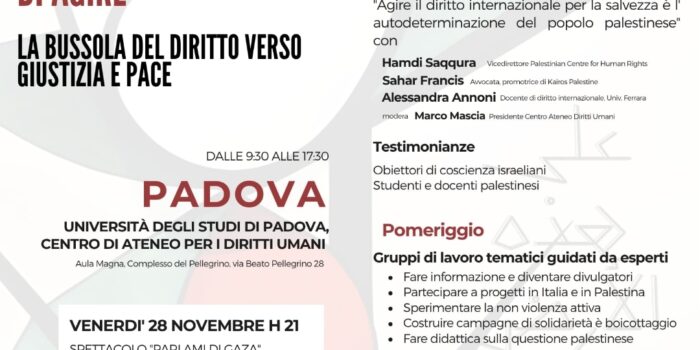 PALESTINA, IL DIRITTO DI AGIRE