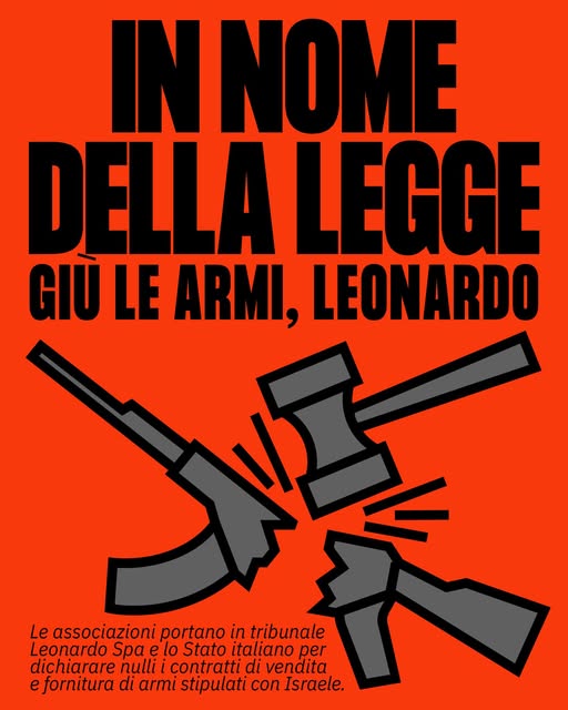 ” Turbativa violenta” e contratti di fornitura di materiali d’armamento stipulati con lo Stato di Israele e le imprese da esso autorizzate”
