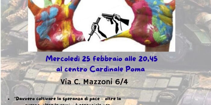 Punto pace di Bologna: Educare alla Pace: Tra urgenze dimenticate e proposte coraggiose con don Fabio Corazzina