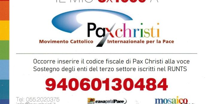IL tuo 5per1000 a Pax Christi