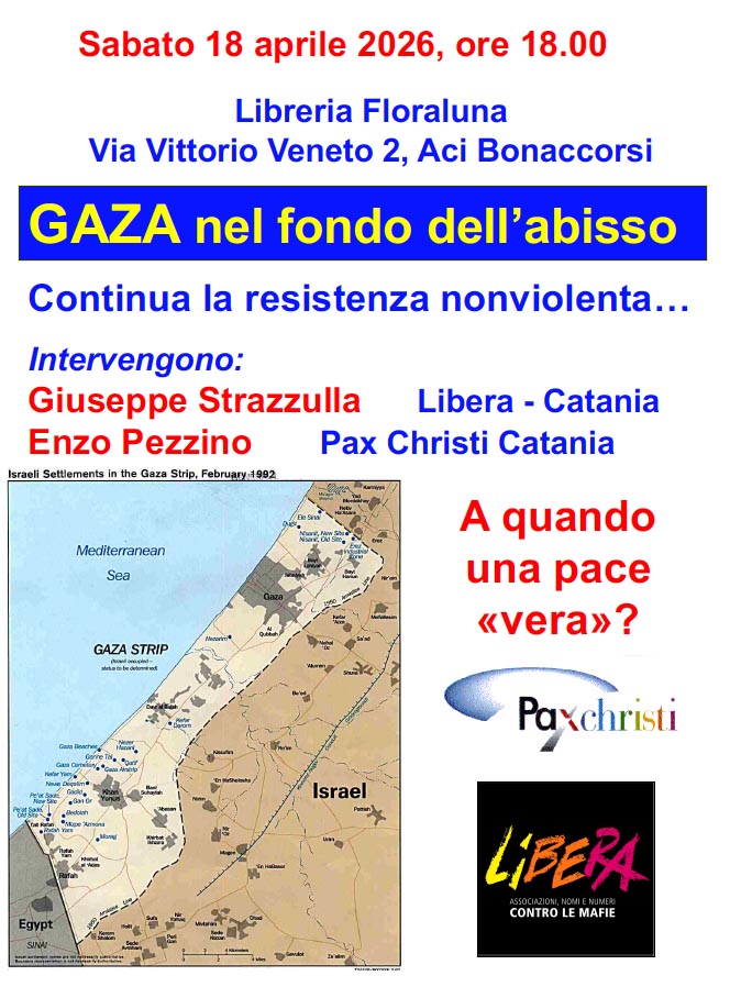 A Catania, incontro su “Gaza nel fondo dell’abisso”