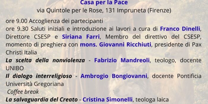 Registrazioni dell’evento: San Francesco e i Sentieri di Pace