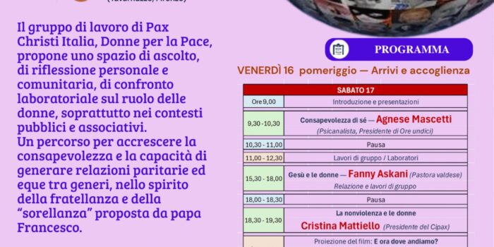 Abitare la Pace: lo sguardo delle donne